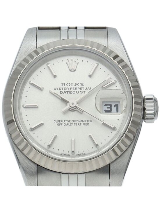 Rolex Accessories - Rolex Datejust Watch 18k White Gold SS Silver